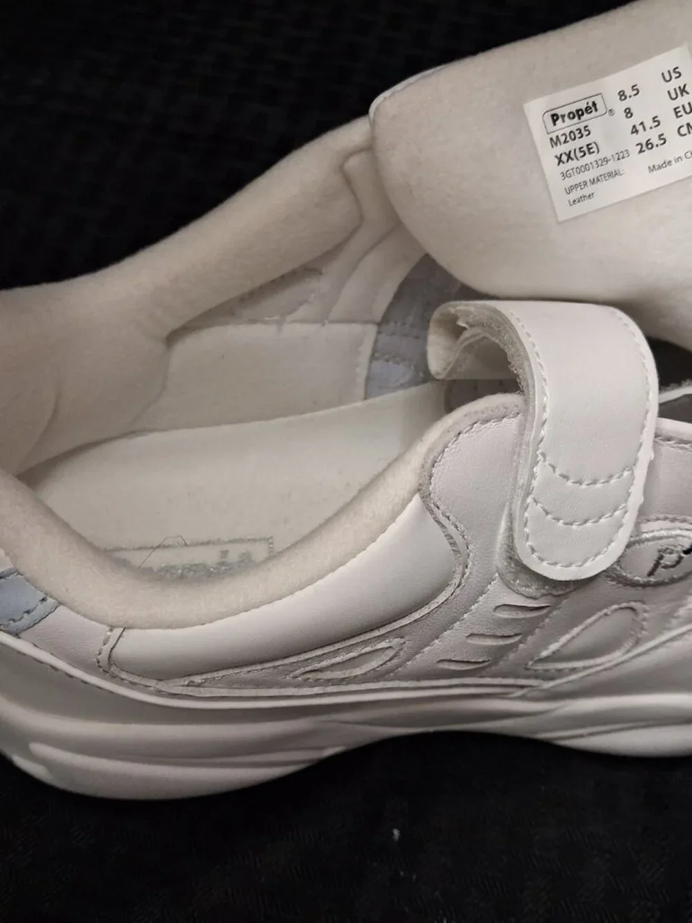 Propet Mens Stability Walker Strap Walking Shoes Size US 8.5 xx (5E) White